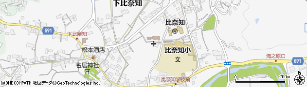 三重県名張市下比奈知1813周辺の地図