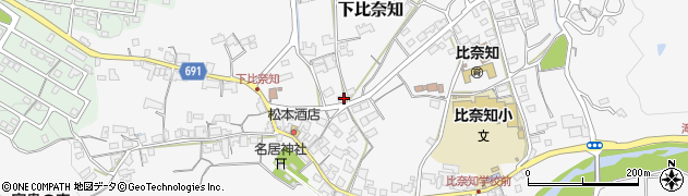 三重県名張市下比奈知2104周辺の地図