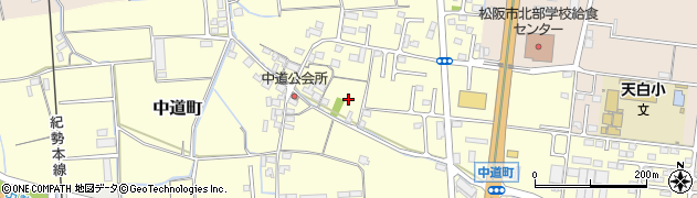 三重県松阪市中道町周辺の地図