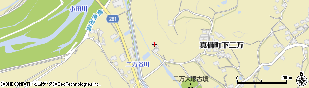 岡山県倉敷市真備町下二万1498周辺の地図