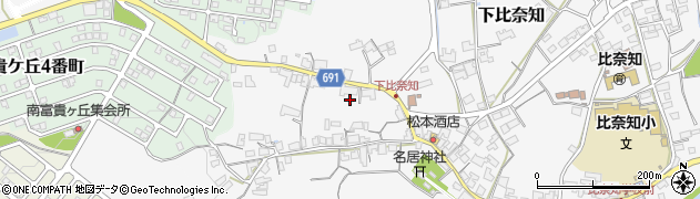 三重県名張市下比奈知2504周辺の地図