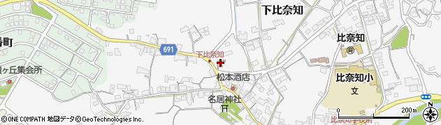 三重県名張市下比奈知2405周辺の地図