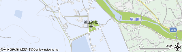 鵜江神社周辺の地図