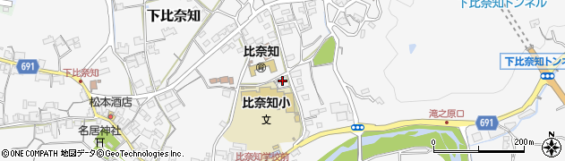三重県名張市下比奈知1507周辺の地図
