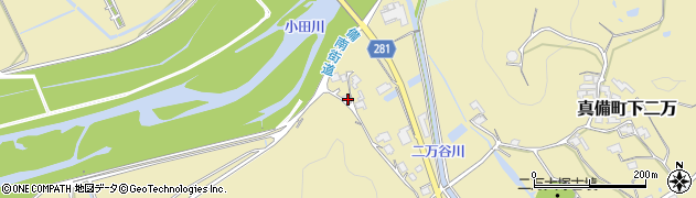岡山県倉敷市真備町下二万1753周辺の地図