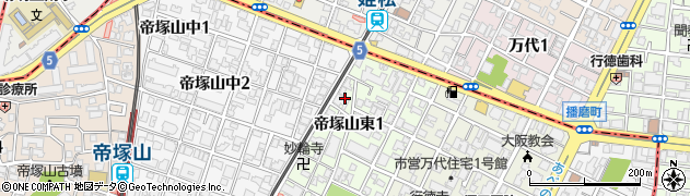 菓匠館福寿堂秀信帝塚山本店周辺の地図