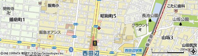 ほけんの窓口　西田辺駅前店周辺の地図