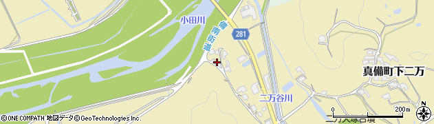 岡山県倉敷市真備町下二万1751周辺の地図