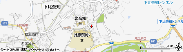 三重県名張市下比奈知1506周辺の地図