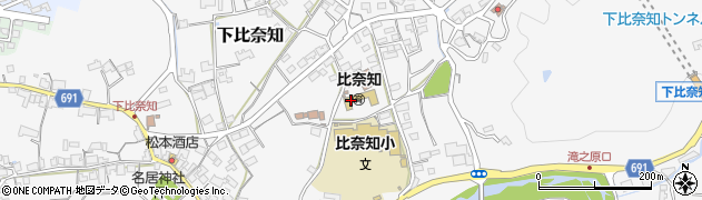 三重県名張市下比奈知1525周辺の地図