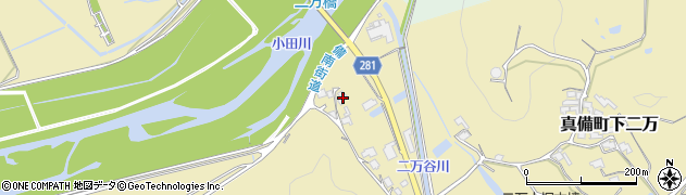 岡山県倉敷市真備町下二万1752周辺の地図