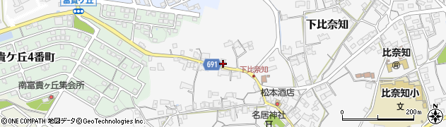 三重県名張市下比奈知2433周辺の地図