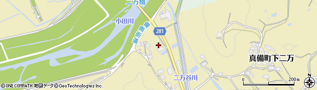 岡山県倉敷市真備町下二万1797周辺の地図