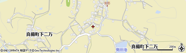 岡山県倉敷市真備町下二万408周辺の地図