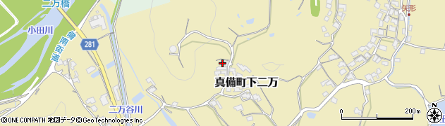 岡山県倉敷市真備町下二万1476周辺の地図