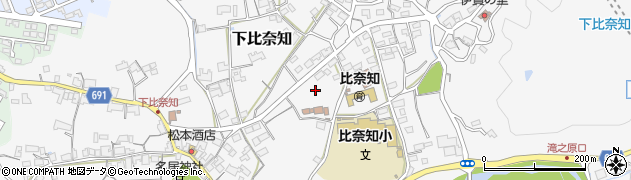 三重県名張市下比奈知1774周辺の地図