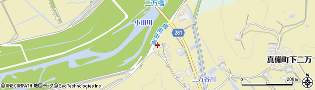岡山県倉敷市真備町下二万1749周辺の地図