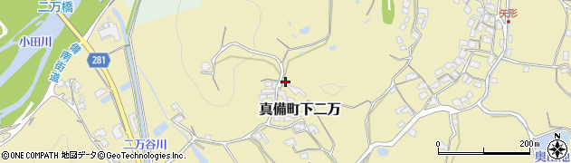 岡山県倉敷市真備町下二万1427周辺の地図