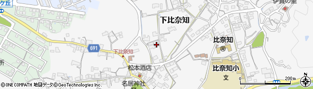 三重県名張市下比奈知2109周辺の地図