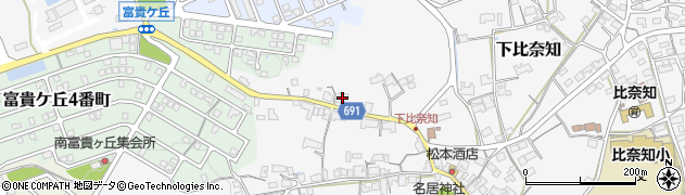 三重県名張市下比奈知2435周辺の地図