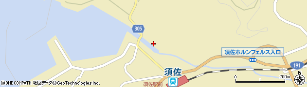 山口県萩市須佐入江3885周辺の地図