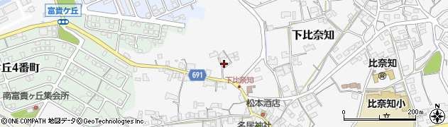 三重県名張市下比奈知2414周辺の地図