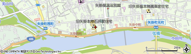 矢掛本陣周辺の地図