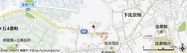 三重県名張市下比奈知2417周辺の地図