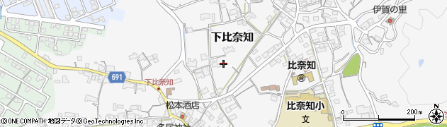 三重県名張市下比奈知2169周辺の地図