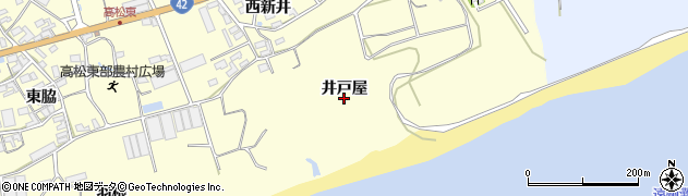愛知県田原市高松町井戸屋周辺の地図