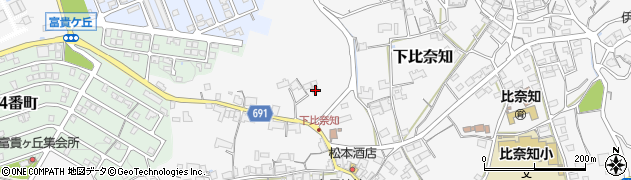 三重県名張市下比奈知2393周辺の地図