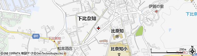 三重県名張市下比奈知1759周辺の地図