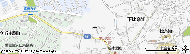 三重県名張市下比奈知2424周辺の地図