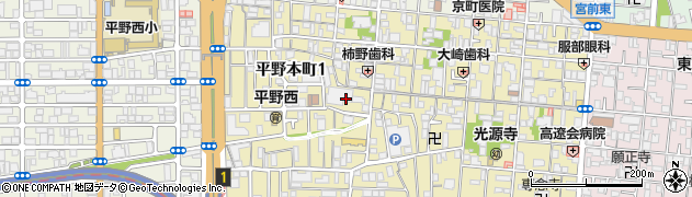 平野区医師会訪問看護ステーション周辺の地図