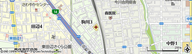 フレスコ駒川店周辺の地図