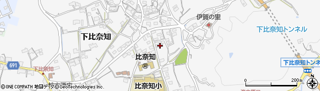三重県名張市下比奈知1554周辺の地図