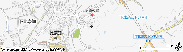 三重県名張市下比奈知3346周辺の地図