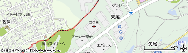 株式会社コクヨロジテム　岡山配送センター周辺の地図