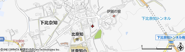 三重県名張市下比奈知1571周辺の地図