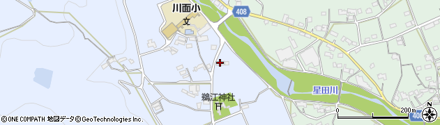 川面公民館周辺の地図