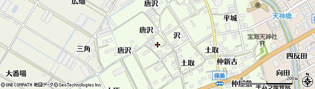 愛知県田原市保美町沢2周辺の地図