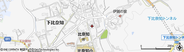 三重県名張市下比奈知1568周辺の地図