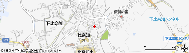 三重県名張市下比奈知1569周辺の地図