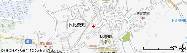 三重県名張市下比奈知1761周辺の地図