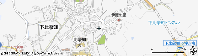 三重県名張市下比奈知1573周辺の地図