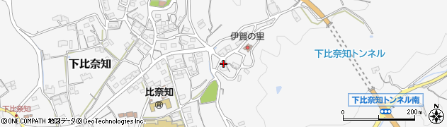 三重県名張市下比奈知3338周辺の地図