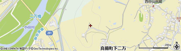 岡山県倉敷市真備町下二万1450周辺の地図