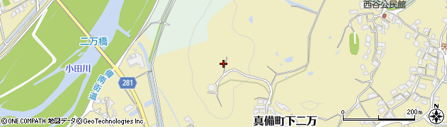 岡山県倉敷市真備町下二万1453周辺の地図