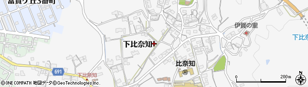 三重県名張市下比奈知2180周辺の地図