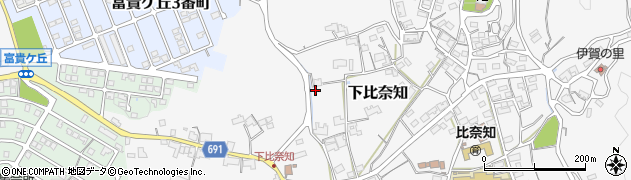 三重県名張市下比奈知2139周辺の地図